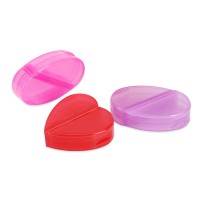 WSD-003:Creative style cute heart shaped plastic pill box/medicine storage storage box