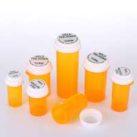 USA Pharmacy Prescription RX Vials with Push and Turn container