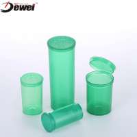 Plastic pop top vial squeeze vial cr vial child proof vials bottle